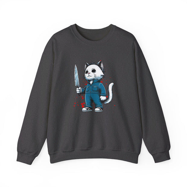 Horror Movie Cats Unisex Heavy Blend™ Crewneck Sweatshirt
