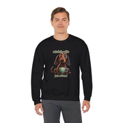 Funny Coffee Dog Unisex Heavy Blend™ Crewneck Sweatshirt
