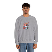Tea Cup Flowers & Birds Unisex Heavy Blend™ Crewneck Sweatshirt