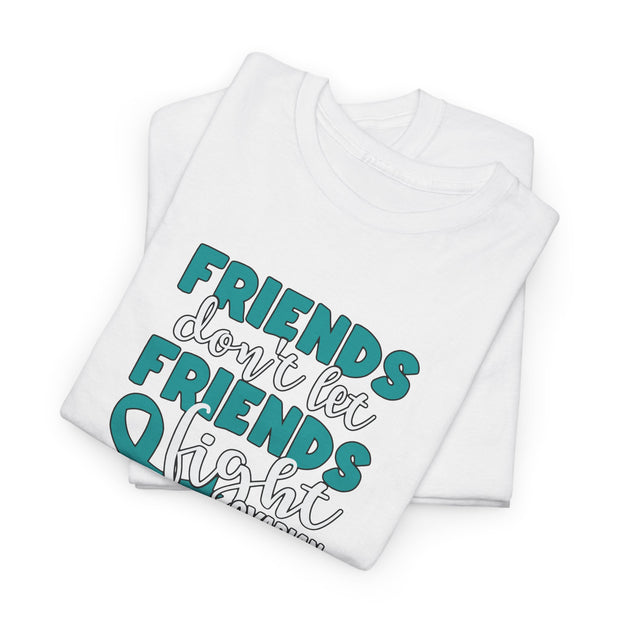 Ovarian Cancer Friends Unisex Heavy Cotton Tee