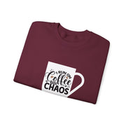 Coffee and Chaos Unisex Heavy Blend™ Crewneck Sweatshirt