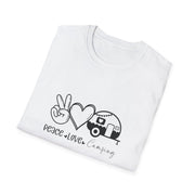 Peace Love Camping Unisex Softstyle T-Shirt