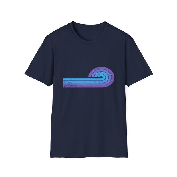 Semicircle Stripes Unisex Softstyle T-Shirt
