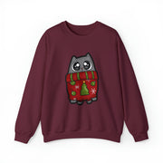 Christmas cat Unisex Heavy Blend™ Crewneck Sweatshirt