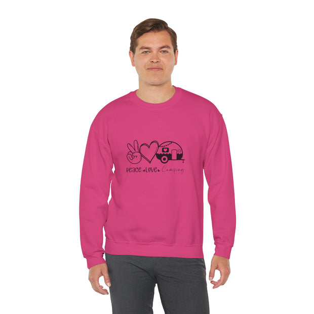 Peace Love Camping Unisex Heavy Blend™ Crewneck Sweatshirt