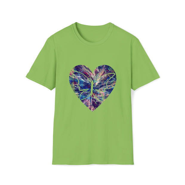 Heart Butterfly Unisex Softstyle T-Shirt