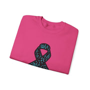 Ovarian Cancer Ribbon Unisex Heavy Blend™ Crewneck Sweatshirt