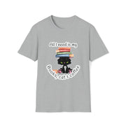 Books, Cat & Coffee Unisex Softstyle T-Shirt