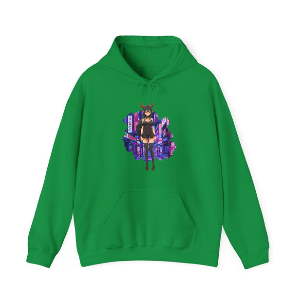 Anime Female Demon Unisex Heavy Blend™ Hooded Sweatshirt