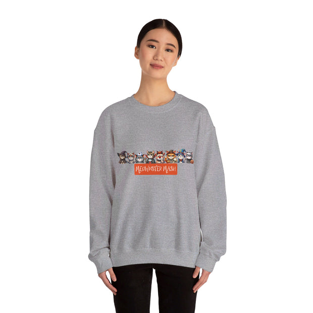 Meownster Mash Unisex Heavy Blend™ Crewneck Sweatshirt