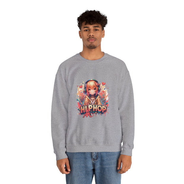 Graffiti Anime Girls Unisex Heavy Blend™ Crewneck Sweatshirt