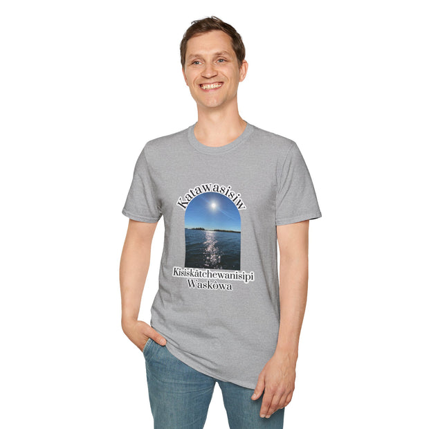 Cree Saskatchewan Skies Unisex Softstyle T-Shirt