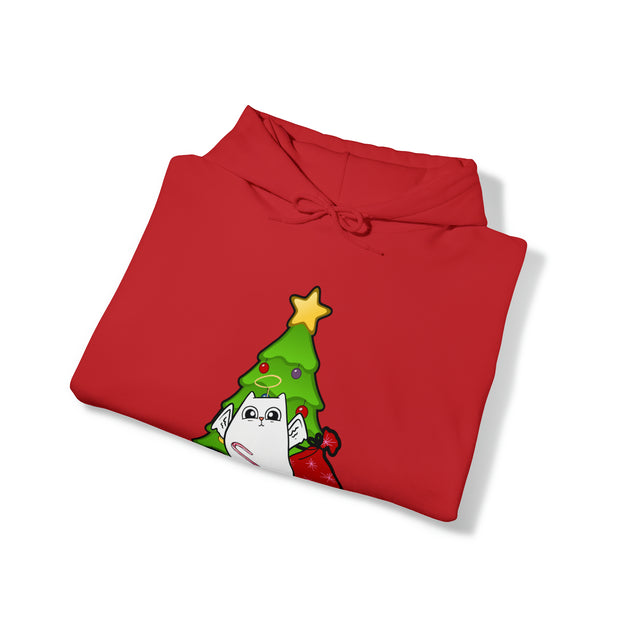Christmas cat Unisex Heavy Blend™ Hooded Sweatshirt