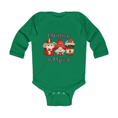 Christmas Gnome Infant Long Sleeve Bodysuit