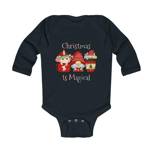 Christmas Gnome Infant Long Sleeve Bodysuit