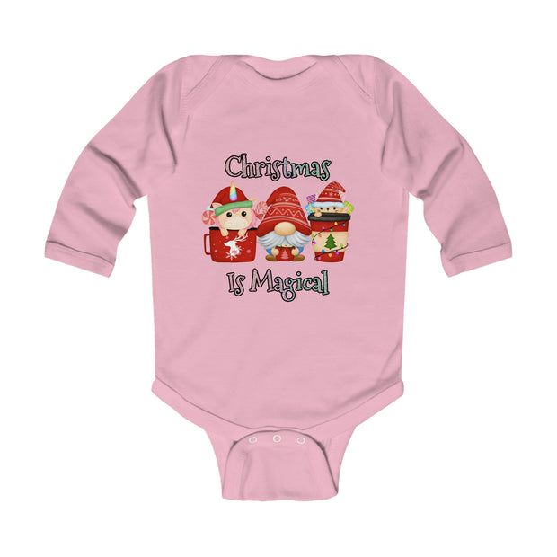Christmas Gnome Infant Long Sleeve Bodysuit