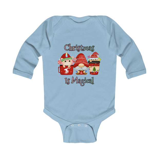 Christmas Gnome Infant Long Sleeve Bodysuit