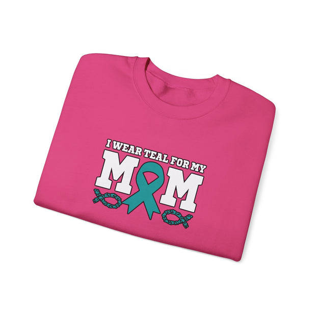 Teal for Mom Unisex Heavy Blend™ Crewneck Sweatshirt