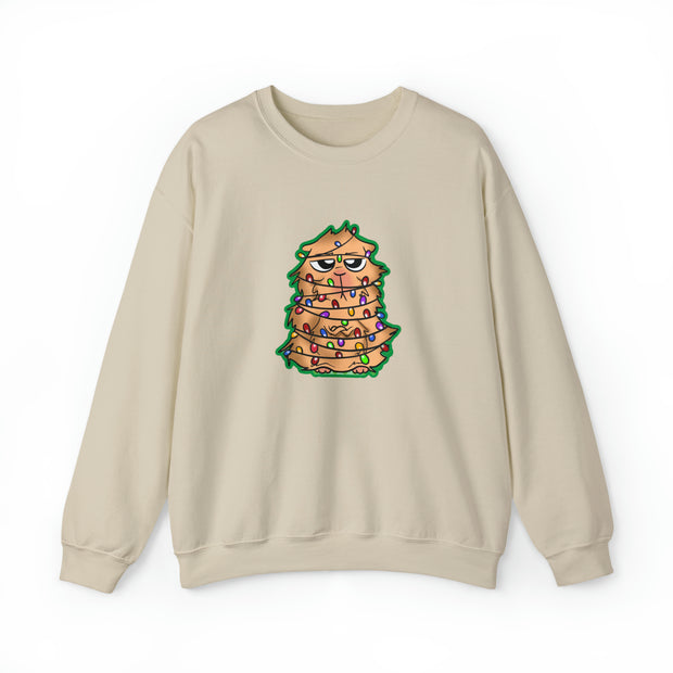 Christmas cat Unisex Heavy Blend™ Crewneck Sweatshirt