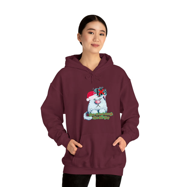 Christmas cat Unisex Heavy Blend™ Hooded Sweatshirt