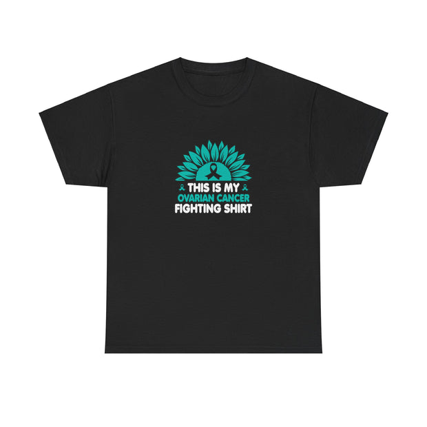 Ovarian cancer Unisex Heavy Cotton Tee