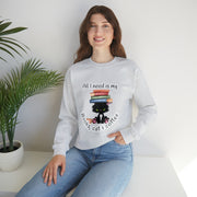 Books, Cat & Coffee Unisex Heavy Blend™ Crewneck Sweatshirt