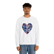 Heart butterfly Unisex Heavy Blend™ Crewneck Sweatshirt