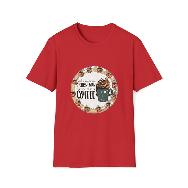 Christmas Coffee Unisex Softstyle T-Shirt