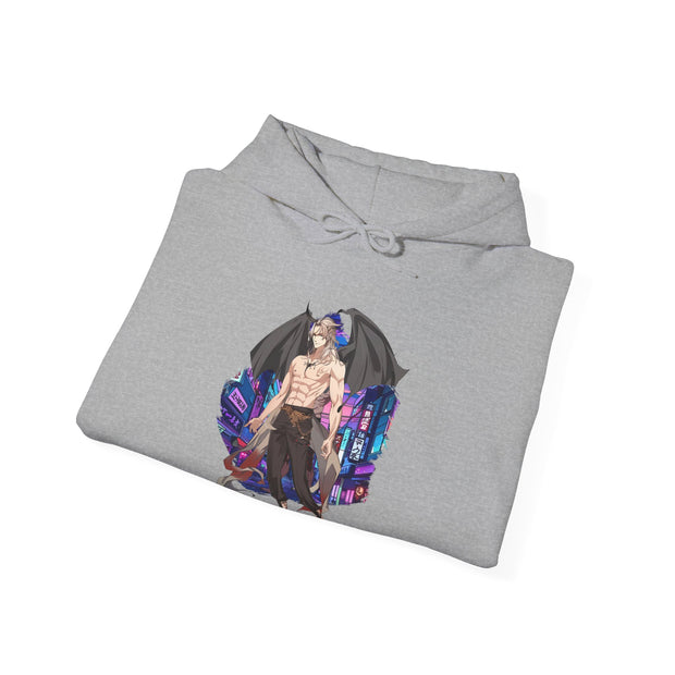 Anime Male Demon Unisex Heavy Blend™ Hooded Sweatshirt