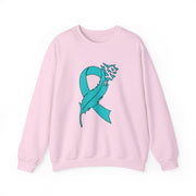 Teal Ribbon Unisex Heavy Blend™ Crewneck Sweatshirt