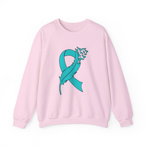 Teal Ribbon Unisex Heavy Blend™ Crewneck Sweatshirt