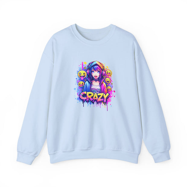 Graffiti Anime Girls Unisex Heavy Blend™ Crewneck Sweatshirt