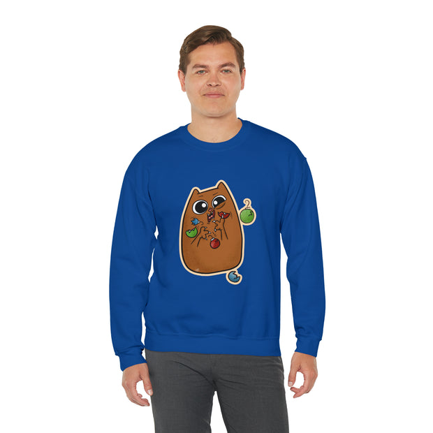 Christmas cat Unisex Heavy Blend™ Crewneck Sweatshirt