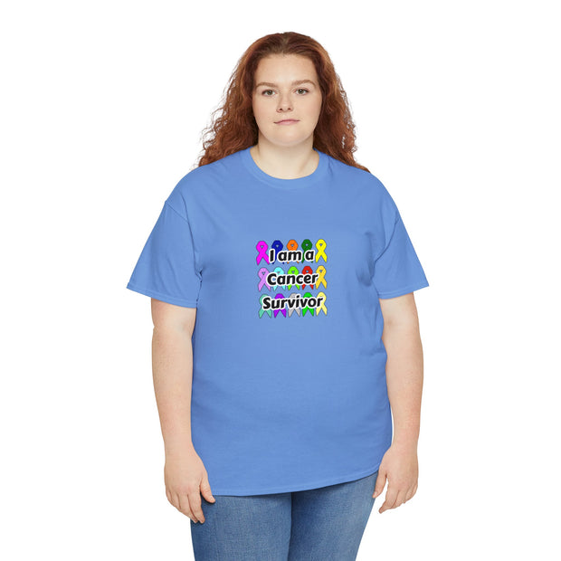 Cancer Survivor Unisex Heavy Cotton Tee