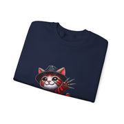Horror Movie Cats Unisex Heavy Blend™ Crewneck Sweatshirt