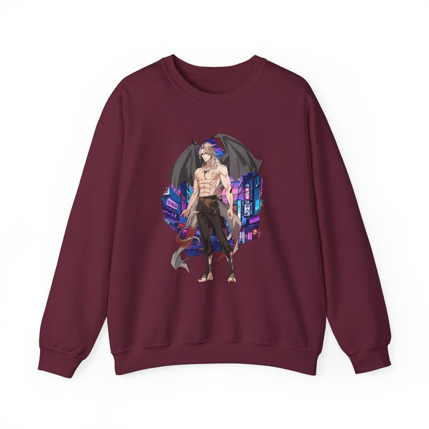 Anime Male Demon Unisex Heavy Blend™ Crewneck Sweatshirt