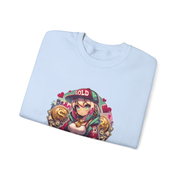 Graffiti Anime Girls Unisex Heavy Blend™ Crewneck Sweatshirt