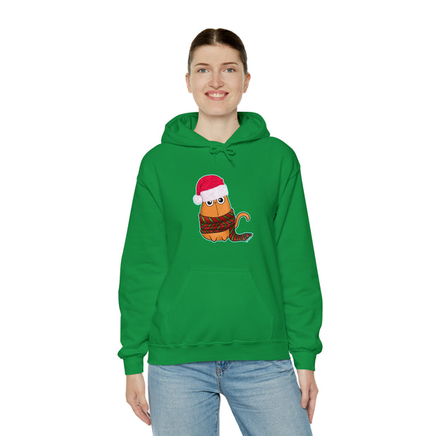 Christmas cat Unisex Heavy Blend™ Hooded Sweatshirt