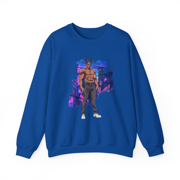 Anime Male Demon Unisex Heavy Blend™ Crewneck Sweatshirt