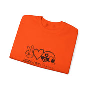 Peace Love Camping Unisex Heavy Blend™ Crewneck Sweatshirt