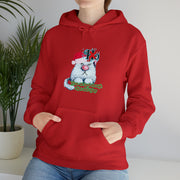 Christmas cat Unisex Heavy Blend™ Hooded Sweatshirt