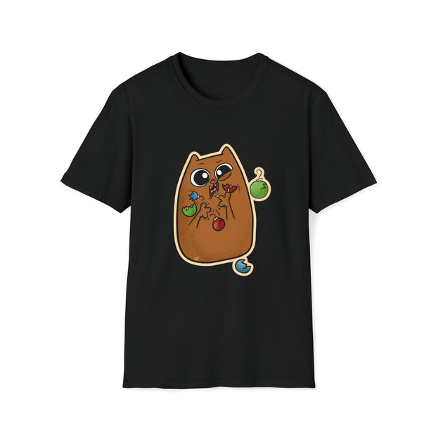 Christmas cat Unisex Softstyle T-Shirt
