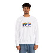 Peace Love Pride Unisex Heavy Blend™ Crewneck Sweatshirt