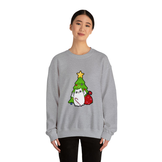 Christmas cat Unisex Heavy Blend™ Crewneck Sweatshirt