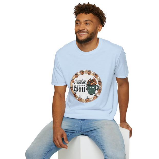 Christmas Coffee Unisex Softstyle T-Shirt