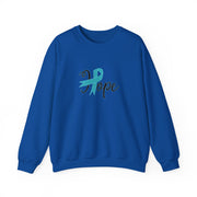 Ovarian Cancer Hope Unisex Heavy Blend™ Crewneck Sweatshirt
