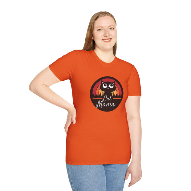 Cat Mama Unisex Softstyle T-Shirt
