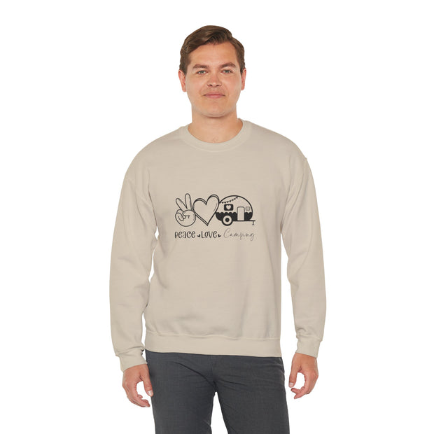 Peace Love Camping Unisex Heavy Blend™ Crewneck Sweatshirt