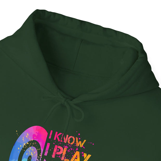 I Know I Play Like A Girl Unisex Heavy Blend™ Hooded Sweatshirt