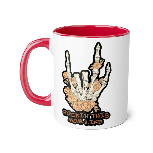 Rockin this Mom Life Accent Mugs, 11oz